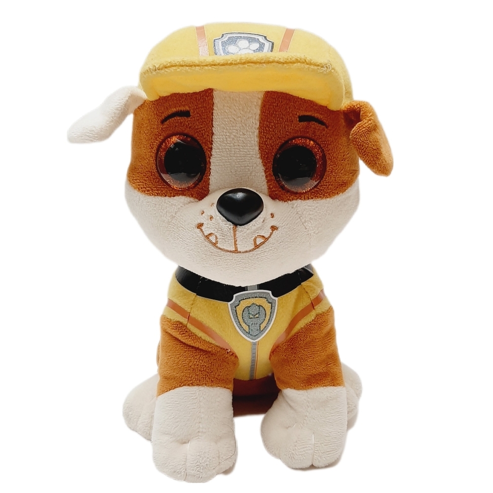 🍒 TY Beanie Baby 9" Paw Patrol Rubble Bulldog Plush Soft Kids Toy